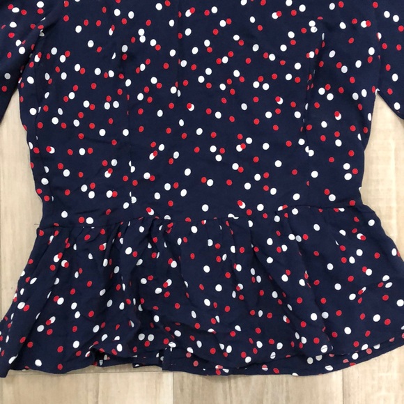 Ruffle hem polka dot top - Picture 2 of 12